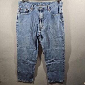 Levis 550 Jeans Mens 38x30 Blue Relaxed Denim Pants Medium Wash Tapered Leg